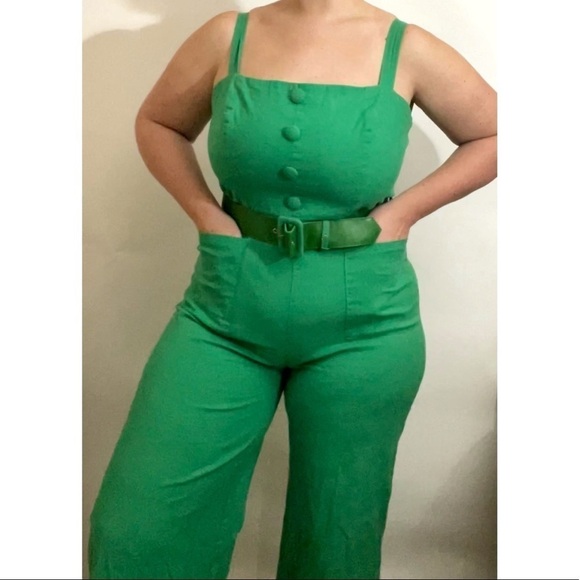 Collectif Vintage Olympia 50s Women's Marlene Jumpsuit - Picture 10 of 10